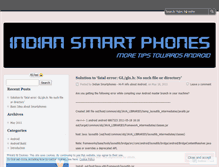 Tablet Screenshot of indiansmartphones.wordpress.com