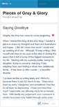 Mobile Screenshot of piecesofgray.wordpress.com