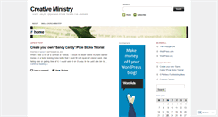 Desktop Screenshot of creativeministry.wordpress.com