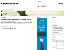 Tablet Screenshot of creativeministry.wordpress.com