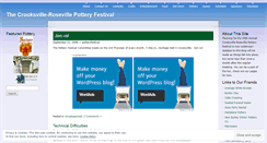 Desktop Screenshot of potteryfestival.wordpress.com
