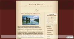 Desktop Screenshot of mynewdestiny.wordpress.com