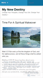 Mobile Screenshot of mynewdestiny.wordpress.com