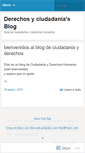 Mobile Screenshot of erechoshumanosyciudadania.wordpress.com