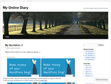 Tablet Screenshot of myfirstonlinediary.wordpress.com