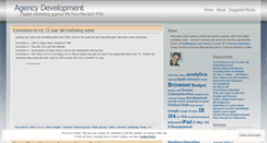 Desktop Screenshot of agencydev.wordpress.com