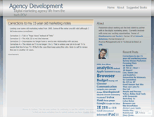 Tablet Screenshot of agencydev.wordpress.com