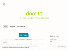 Tablet Screenshot of door13.wordpress.com