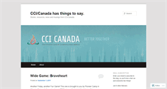 Desktop Screenshot of ccicanada.wordpress.com