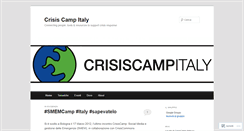 Desktop Screenshot of crisiscampitaly.wordpress.com