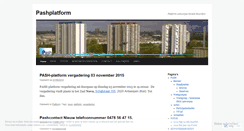 Desktop Screenshot of pashplatform.wordpress.com