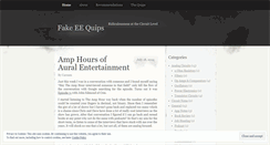 Desktop Screenshot of fakeeequips.wordpress.com