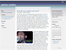 Tablet Screenshot of gustavocordeiro.wordpress.com