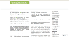 Desktop Screenshot of customerservicepsychology.wordpress.com