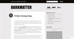 Desktop Screenshot of darkmatterblog.wordpress.com