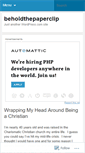 Mobile Screenshot of beholdthepaperclip.wordpress.com
