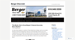 Desktop Screenshot of bergerchevy.wordpress.com
