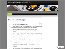 Tablet Screenshot of canal3.wordpress.com