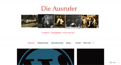 Desktop Screenshot of dieausrufer.wordpress.com