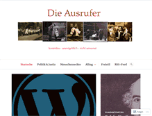 Tablet Screenshot of dieausrufer.wordpress.com