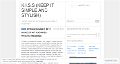 Desktop Screenshot of keepitsimplestyles.wordpress.com