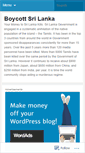 Mobile Screenshot of boycottsrilanka.wordpress.com