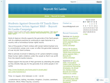 Tablet Screenshot of boycottsrilanka.wordpress.com