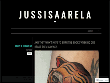 Tablet Screenshot of jussisaarela.wordpress.com