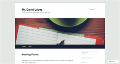 Desktop Screenshot of davidlopez85.wordpress.com