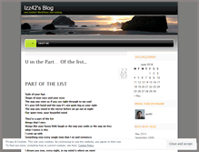 Tablet Screenshot of izz42.wordpress.com