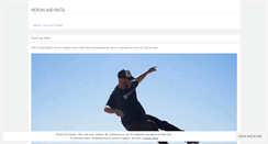 Desktop Screenshot of heroinandpasta.wordpress.com