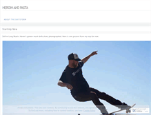 Tablet Screenshot of heroinandpasta.wordpress.com