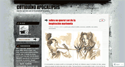 Desktop Screenshot of cotidianoapocalipsis.wordpress.com