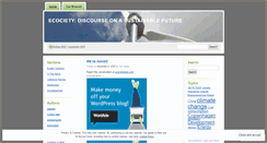 Desktop Screenshot of ecociety.wordpress.com
