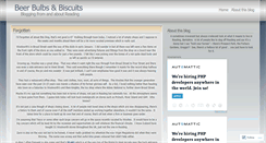 Desktop Screenshot of beerbulbsbiscuits.wordpress.com