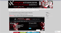 Desktop Screenshot of congresoinfad.wordpress.com