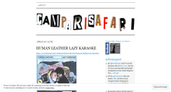 Desktop Screenshot of campari0safari.wordpress.com