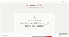 Desktop Screenshot of elruiz16.wordpress.com