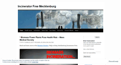 Desktop Screenshot of incineratorfreemecklenburg.wordpress.com