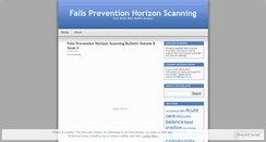 Desktop Screenshot of fallspreventionnwpctl.wordpress.com