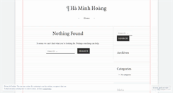 Desktop Screenshot of haminhhoang.wordpress.com