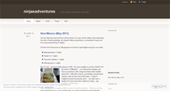 Desktop Screenshot of ninjasadventures.wordpress.com