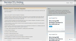 Desktop Screenshot of barrister79.wordpress.com
