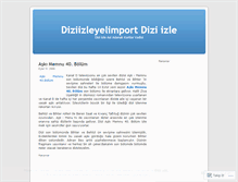 Tablet Screenshot of diziizleyelimtv.wordpress.com