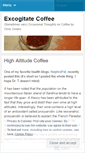 Mobile Screenshot of excogitatecoffee.wordpress.com