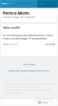 Mobile Screenshot of patriciamiotto.wordpress.com