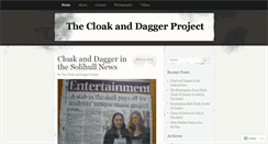 Desktop Screenshot of cloakanddaggerproject.wordpress.com