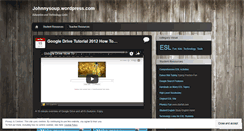 Desktop Screenshot of johnnysoup.wordpress.com
