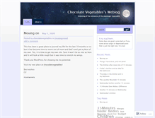 Tablet Screenshot of chocolatevegetables.wordpress.com