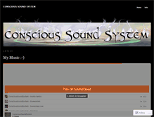 Tablet Screenshot of conscioussoundsystem.wordpress.com